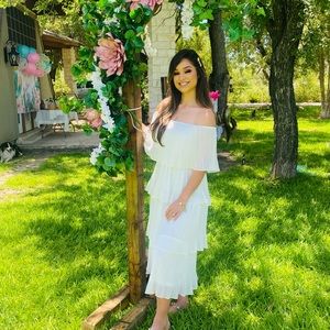 White dress. Worn once. Bridal dress